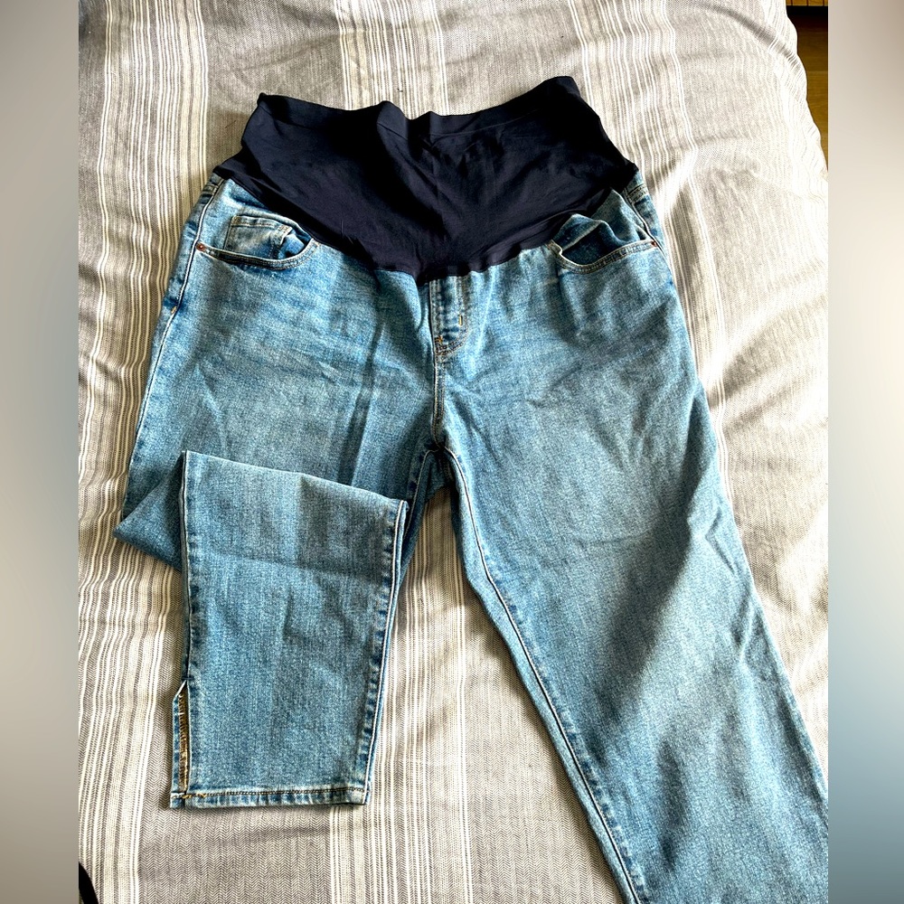 Plus size maternity jeans